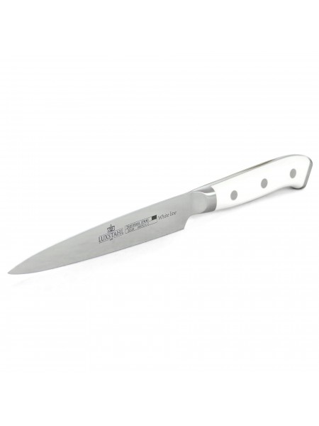 Профессиональный поварской шеф нож, 13 см, White Line, нерж.сталь, ручка пластик, Luxstahl. (10-1988)