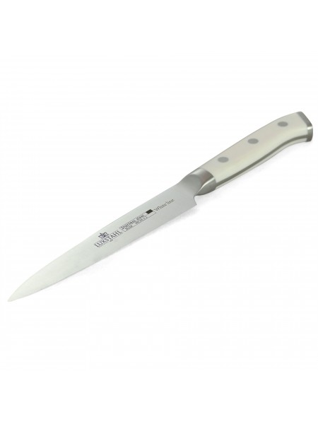 Профессиональный поварской шеф нож, 13 см, White Line, нерж.сталь, ручка пластик, Luxstahl. (10-1988)