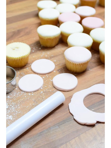 Скалка для мастики, теста без ручек, D-2,5 cм, L-25 см, пластик, Henry. (10-202)