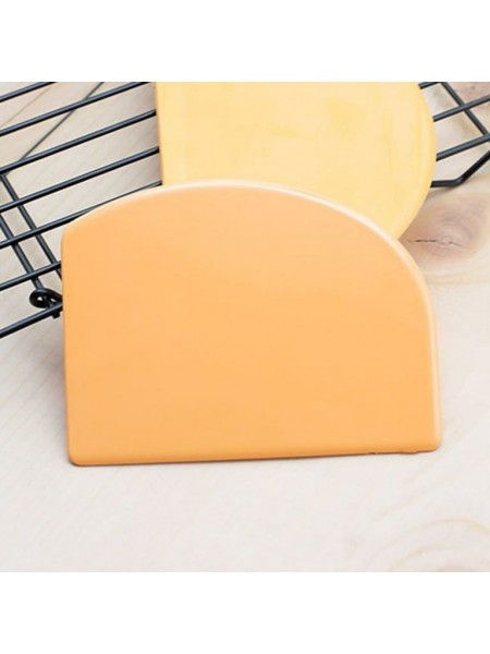 Скребок шпатель кондитерский, 12,8х9,8 см, гибкий, пластиковый, Henry. (10-204)