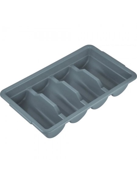 Контейнер для столовых приборов, 4 секции, пластик, Henry. (10-346)