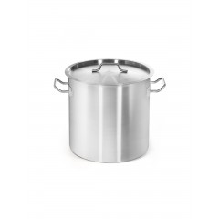 Кастрюля с крышкой 50 л, диаметр 40 см, высота 40 см, нержавеющая сталь, Luxstahl. (10-3505)