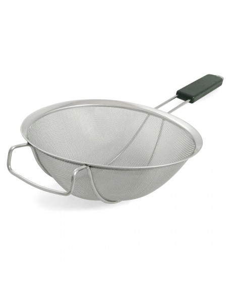 Сито кухонное большое с поддержкой, нержавеющая сталь, D-28 см, Henry. (10-355)