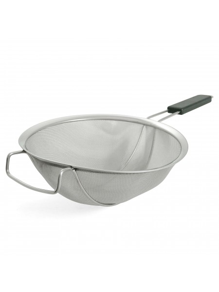 Сито кухонное большое с поддержкой, нержавеющая сталь, D-30 см, Henry. (10-356)