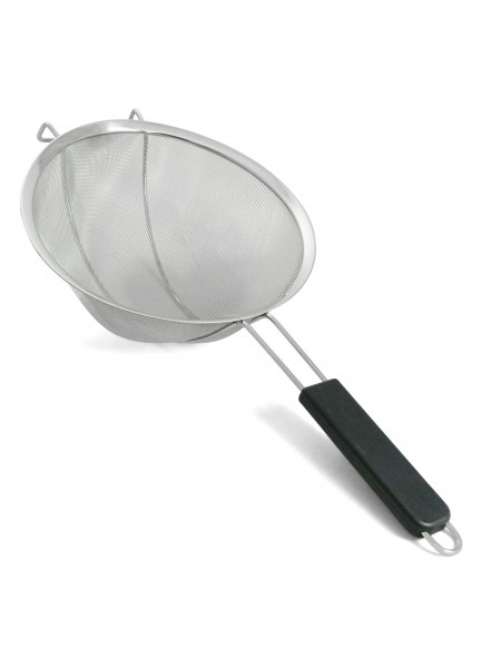 Сито кухонное большое с поддержкой, нержавеющая сталь, D-30 см, Henry. (10-356)