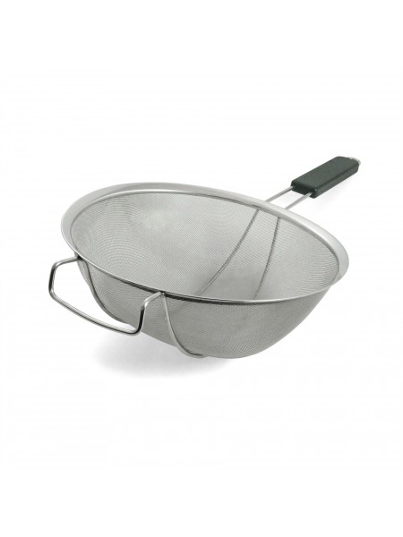 Сито кухонное большое с поддержкой, нержавеющая сталь, D-32 см, Henry. (10-357)