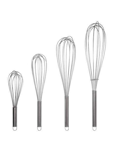 Венчик профессиональный, 30 см, 7 спиц, для взбивания, ручной, нержавеющая сталь, Luxstahl. (10-440) (10-440)