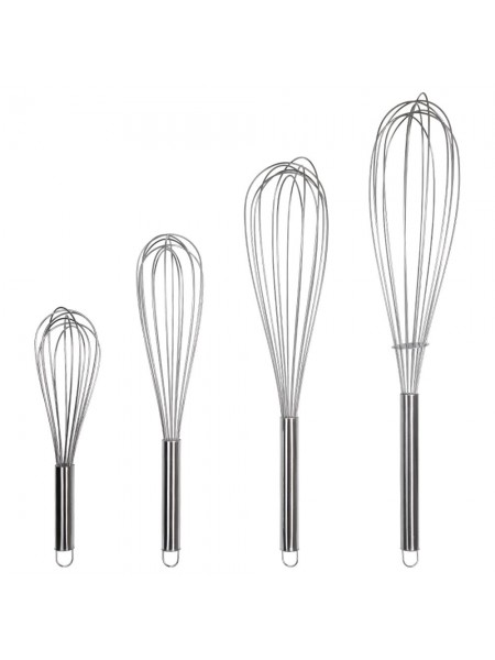 Венчик профессиональный, 40 см, 7 спиц, для взбивания, ручной, нержавеющая сталь, Luxstahl. (10-450)