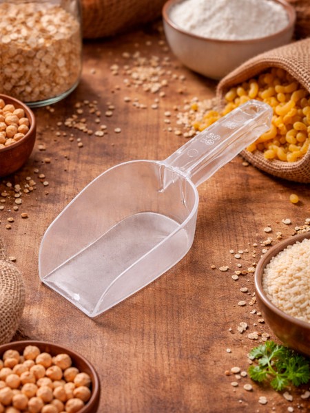 Совок для сыпучих продуктов 0,26 л, поликарбонат, прозрачный, Henry. (10-463)