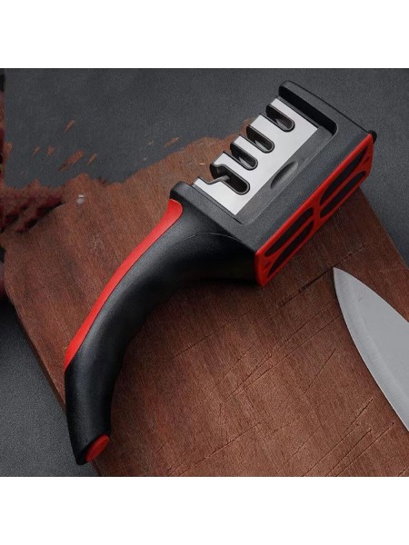 Ножеточка механическая для ножей и ножниц, трехступенчатая, 3+1, Henry. (10-477)