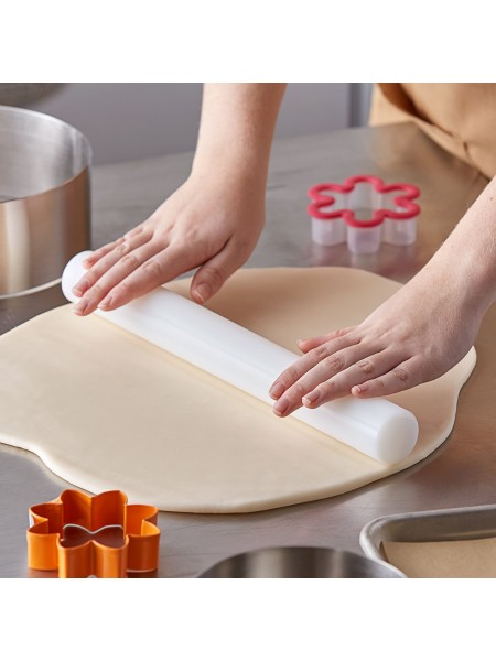 Скалка для теста без ручек, D-3,8 cм, L-35 см, пластик, Henry. (10-494)