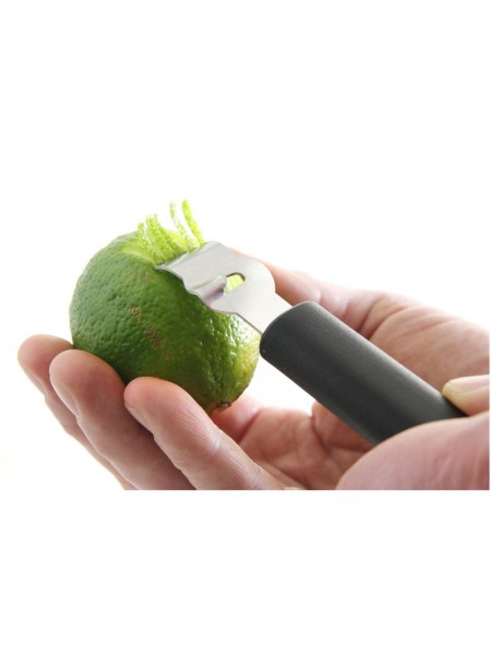 Профессиональный нож-декоратор для цедры двойной, карбовочный нож, 15 см, Henry. (10-501)