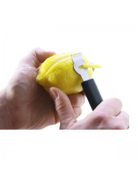 Профессиональный нож-декоратор для цедры двойной, карбовочный нож, 15 см, Henry. (10-501)