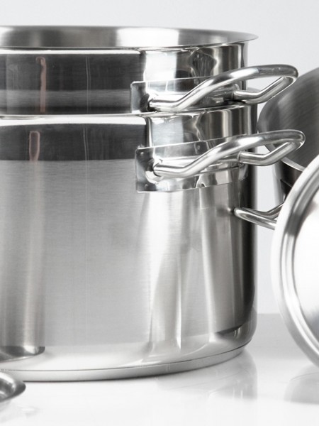 Кастрюля с крышкой 15 л, диаметр 31,5 см, высота 21 см, нержавеющая сталь, Luxstahl. (10-577)