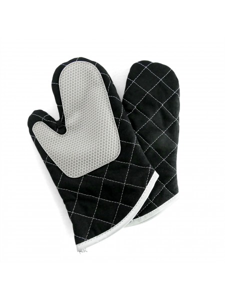 Рукавицы термостойкие с силиконовой накладкой, пара, 32 см, Henry. (10-602)