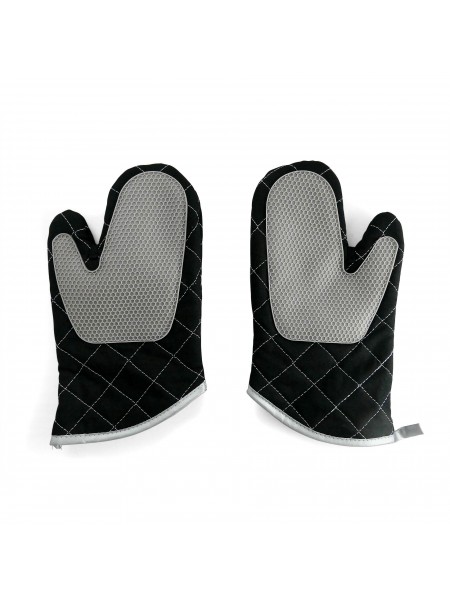 Рукавицы термостойкие с силиконовой накладкой, пара, 32 см, Henry. (10-602)