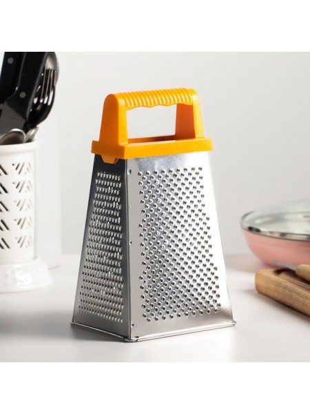Терка ручная пирамида для овощей, 12х9,5х20,5 см, сталь, пластик, Никис. (10-9132)