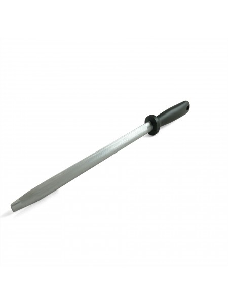 Мусат овальный профессиональный для заточки ножей, стальной, 25 см, Luxstahl. (10-933)