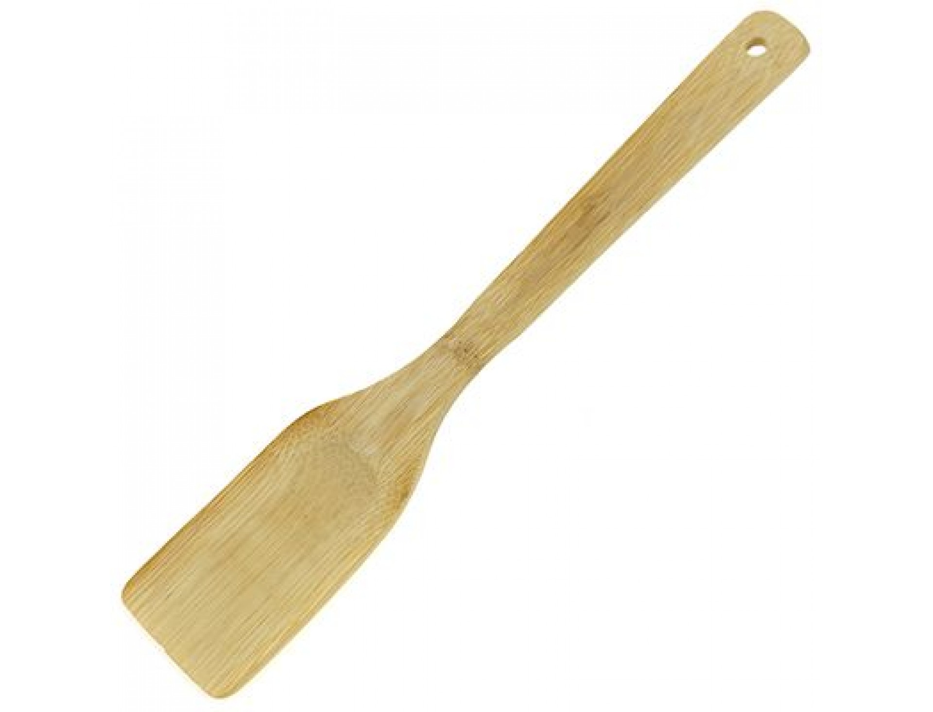 Лопатка деревянная с медной накладкой узкая 