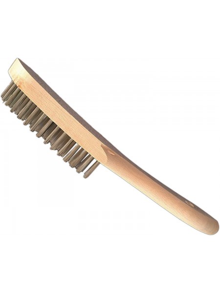 Щетка для чистки гриля металлическая, 28 см с ручкой, Matfer. (100125)