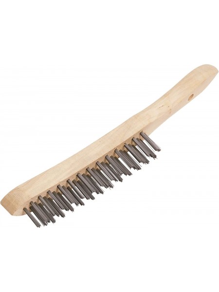 Щетка для чистки гриля металлическая, 28 см с ручкой, Matfer. (100125)