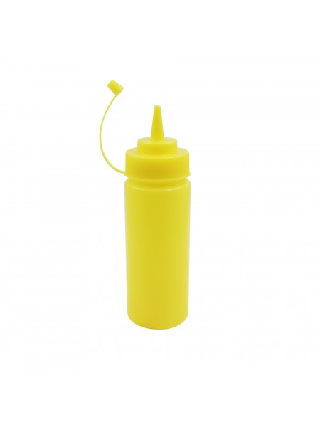 Емкость для соуса пластиковая, 350 мл, желтая, с защитным колпачком, Welshine. (1041Y)
