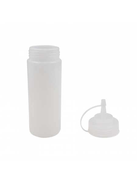 Емкость для соуса пластиковая, 350 мл, прозрачная, с защитным колпачком, Welshine. (1041)