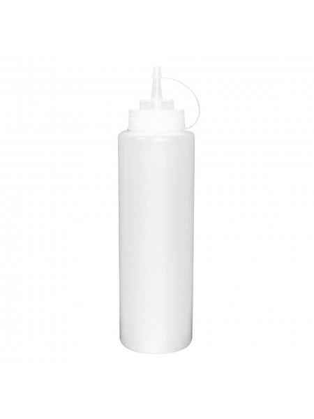 Емкость для соуса пластиковая, 700 мл, прозрачная, с защитным колпачком, Welshine. (1043)