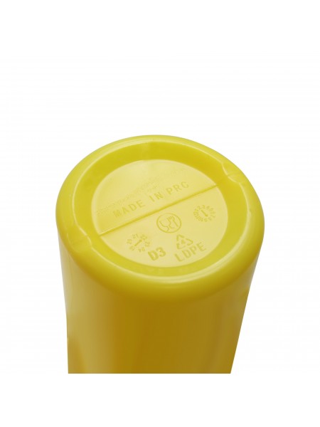 Емкость для соуса пластиковая, 700 мл, желтая, с защитным колпачком, Welshine. (1043Y)