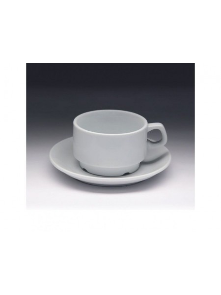 Чайная пара, 250 мл, с круглым блюдцем, Collage. (10F-195)