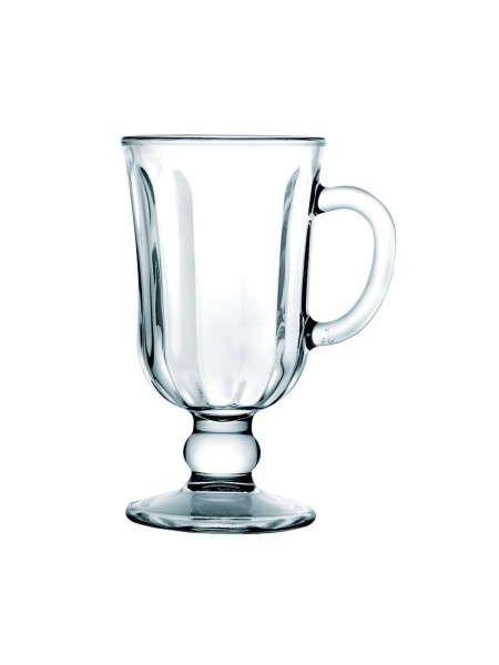 Бокал для глинтвейна Irish Coffee, стекло, 200мл, D78, H145мм, прозрачный, ОСЗ. (10c1561)