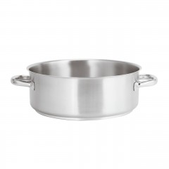 Кастрюля низкая 18 л, D-40 см, H-14,5 см, нержавеющая сталь, серия 1000, Paderno. (11009-40)