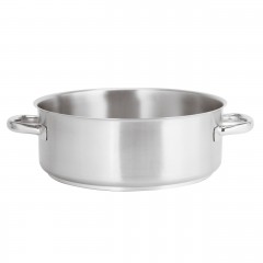 Кастрюля низкая 37 л, D-50 см, H-19 см, нержавеющая сталь, серия 1000, Paderno. (11009-50)