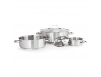 Кастрюля низкая 70,7 л, D-60 см, H-25 см, нержавеющая сталь, серия 1000, Paderno. (11009-60)