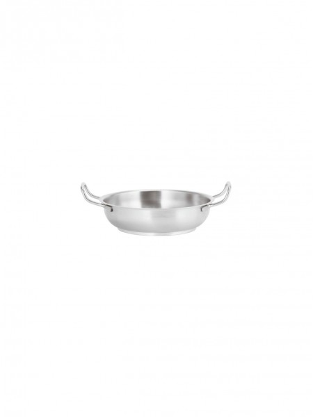 Сковорода с двумя ручками, 24х5 см, нержавеющая сталь, серия 1100, Paderno. (11115-24)