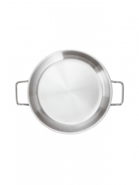 Сковорода с двумя ручками, 28х5,5 см, нержавеющая сталь, серия 1100, Paderno. (11115-28)