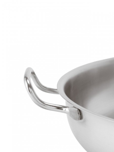 Сковорода с двумя ручками, 45х6,5 см, нержавеющая сталь, серия 1100, Paderno. (11115-45)