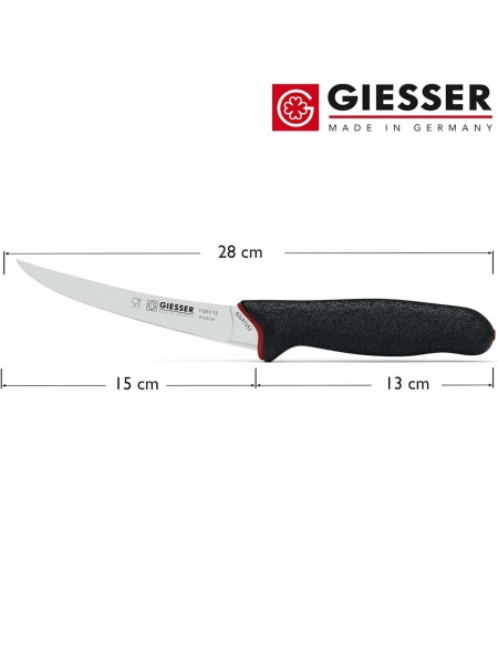 Нож обвалочный профессиональный, 15 см, для обвалки и разделки мяса, ручка PrimeLine, Giesser. (11251 15)