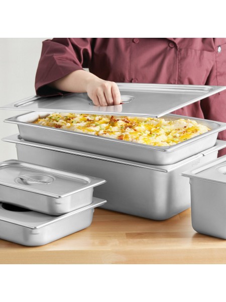 Крышка для гастроемкости 1/3 (32,5х17,6 см), нержавеющая сталь, Dali Group. (113000)