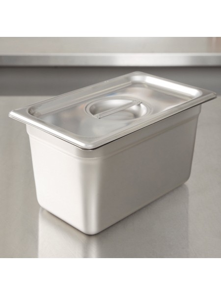 Крышка для гастроемкости 1/4 (26,5х16,5 см), нержавеющая сталь, Dali Group. (114000)