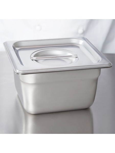 Крышка для гастроемкости 1/6 (17,5х16,5), нержавеющая сталь, Dali Group. (116000)