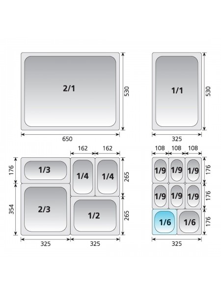 Крышка к гастроемкости 1/6 нержавеющая сталь, Luxstahl. (1160)