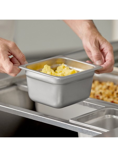 Гастроемкость 1/6-100 (17х16х10 см) нержавеющая сталь, Dali Group. (116100)