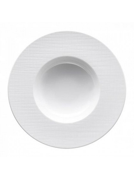 Тарелка глубокая, 28 см, с широким бортом, Mesh White, Rosenthal. (11770-800001-10158)