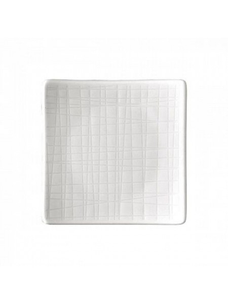 Тарелка квадратная, 9х9 см, Mesh White, Rosenthal. (11770-800001-16169)