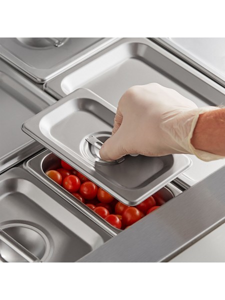 Крышка для гастроемкости 1/9 (17,6х10,9 см), нержавеющая сталь, Dali Group. (119000)