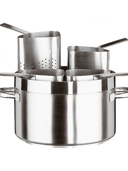 Вставка (стрейнер) в кастрюлю для варки макарон, H-23 см, нержавеющая сталь, Paderno. (11922-36)