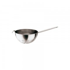 Дуршлаг кухонный, плоский, металлический с ручкой, 22х12 см, 2.7 л, нержавеющая сталь, Paderno. (11926-22)