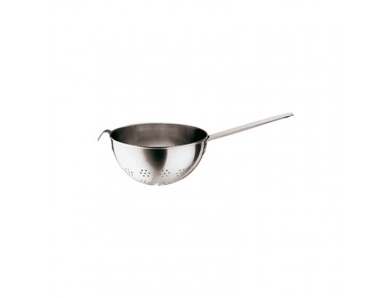 Дуршлаг кухонный, плоский, металлический с ручкой, 22х12 см, 2.7 л, нержавеющая сталь, Paderno. (11926-22)