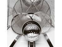 Половник шумовка перфорированный для кухни нержавеющая сталь, D-10см L-37см 0,25 л, Paderno. (11967-10)